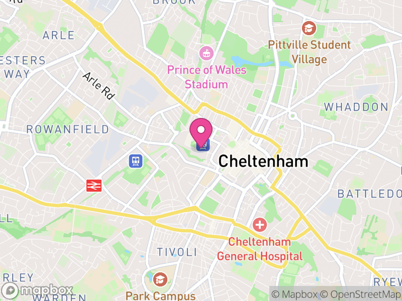 Map of properties for sale in GL50