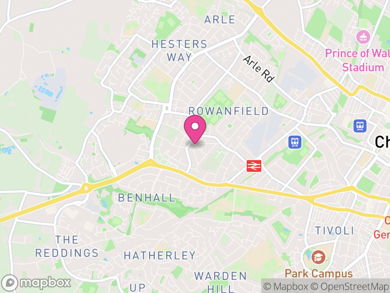 Map of properties for sale in GL51