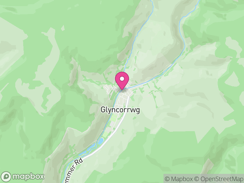Map of properties for sale in Glyncorrwg