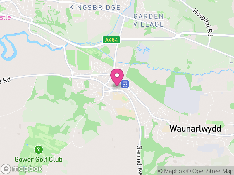 Map of properties for sale in Gowerton