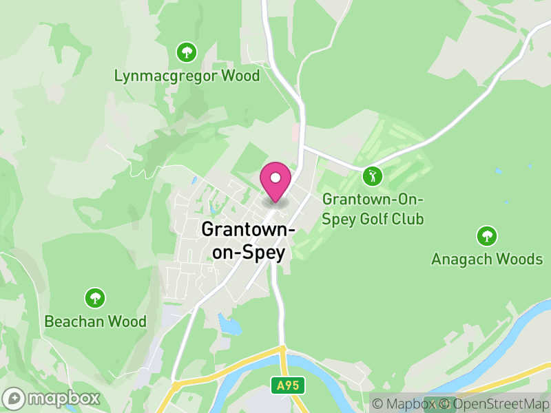 Map of properties for sale in Grantown On Spey