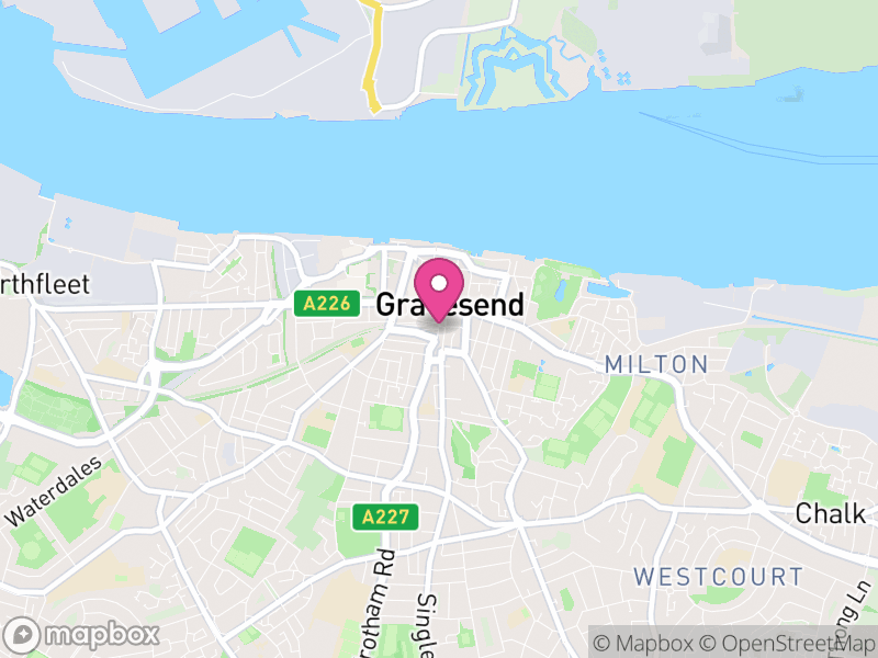 Map of properties for sale in Gravesend