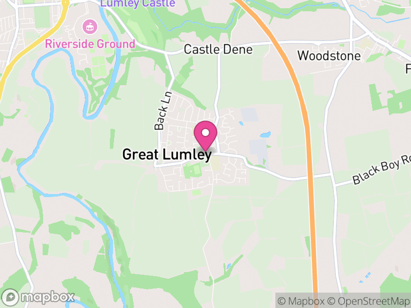 Map of properties for sale in Great Lumley