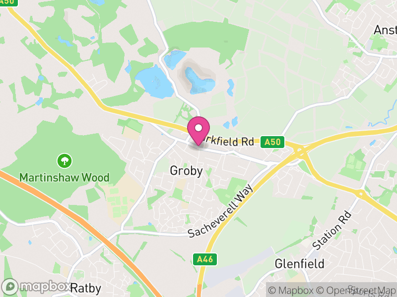 Map of properties for sale in Groby