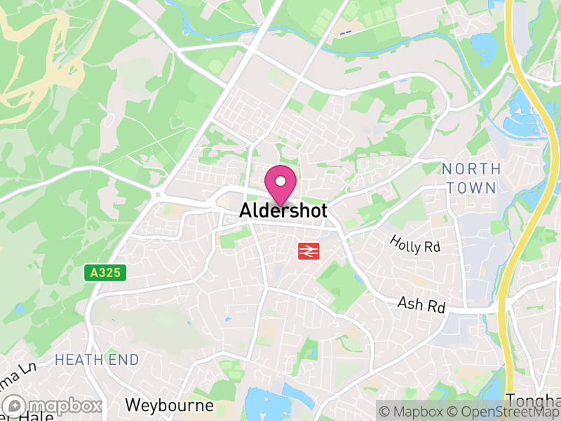 Map of properties for sale in GU11