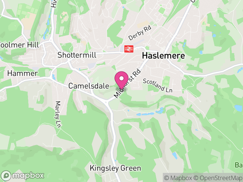 Map of properties for sale in GU27