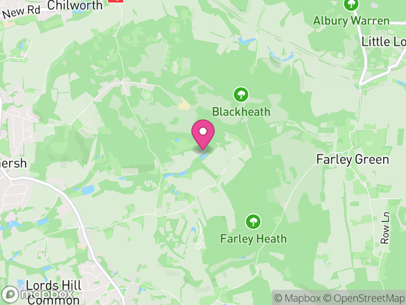 Map of properties for sale in GU5