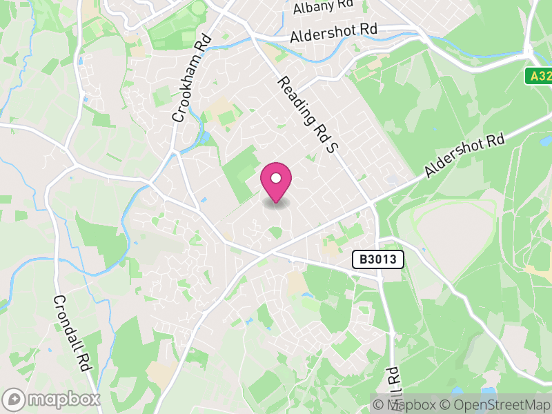 Map of properties for sale in GU52