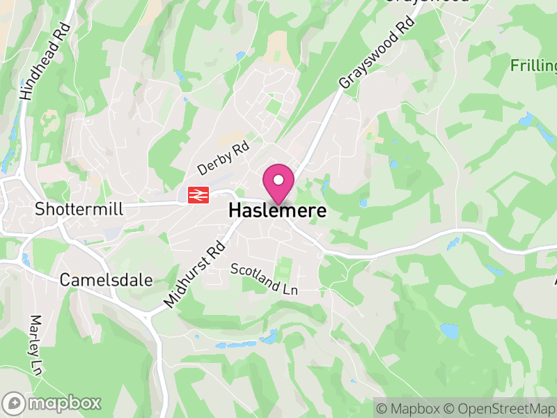 Map of properties for sale in Haslemere