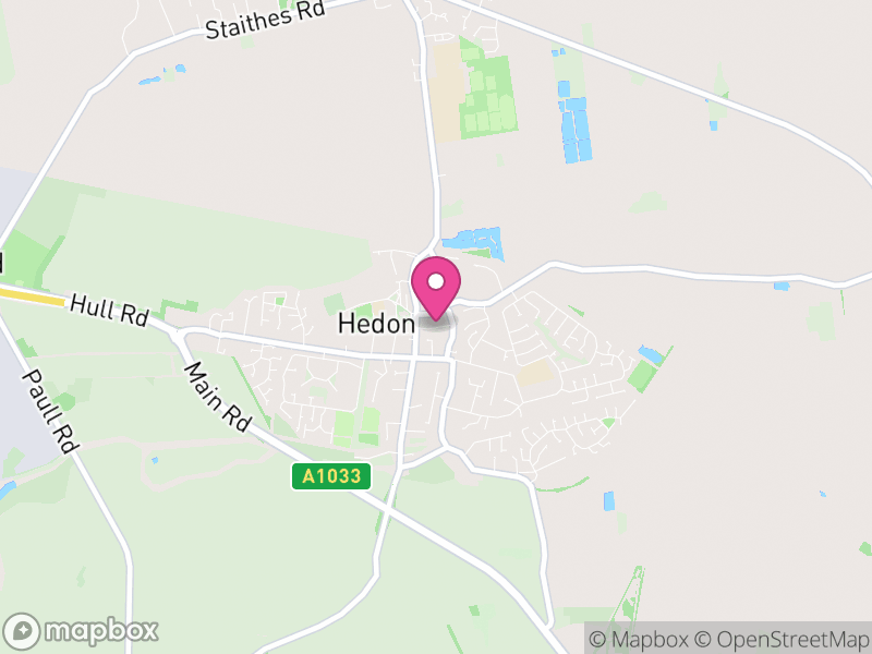 Map of properties for sale in Hedon