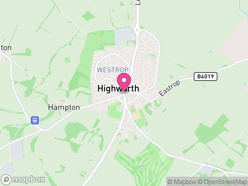 Map of properties for sale in Highworth