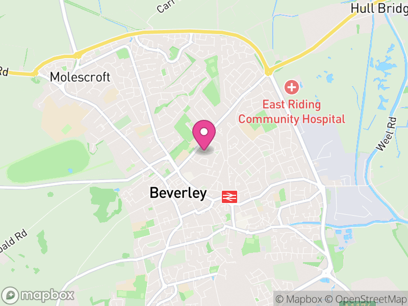 Map of properties for sale in HU17