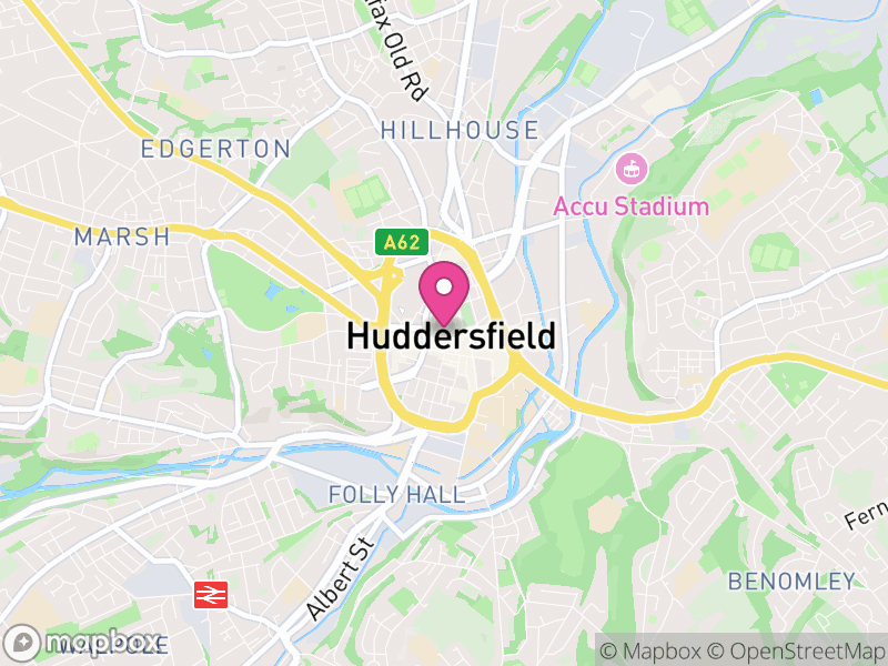 Map of properties for sale in Huddersfield