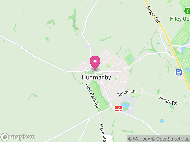 Map of properties for sale in Hunmanby