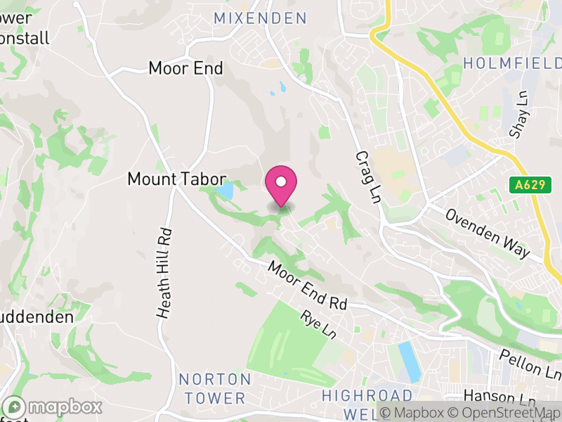 Map of properties for sale in HX2