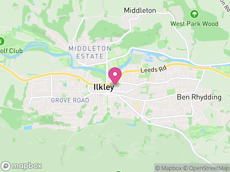 Map of properties for sale in Ilkley