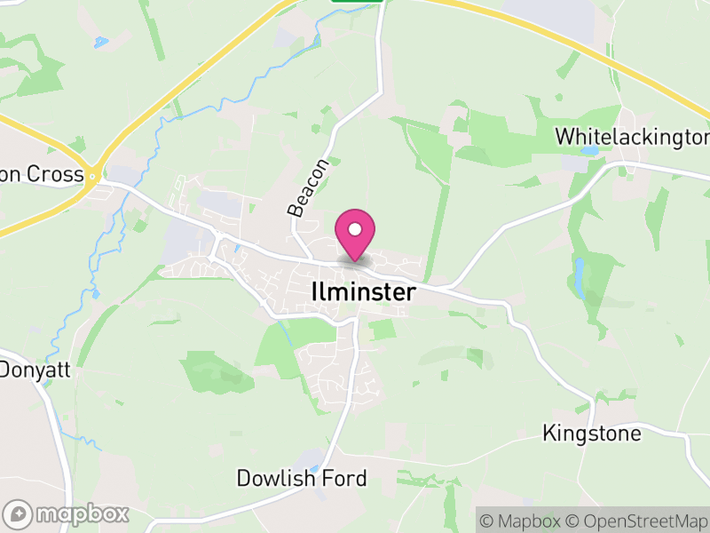 Map of properties for sale in Ilminster