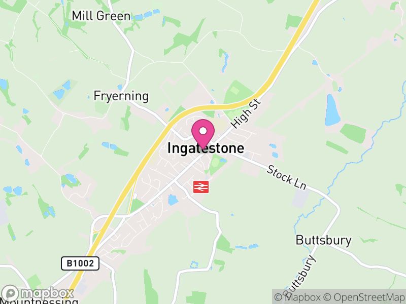 Map of properties for sale in Ingatestone