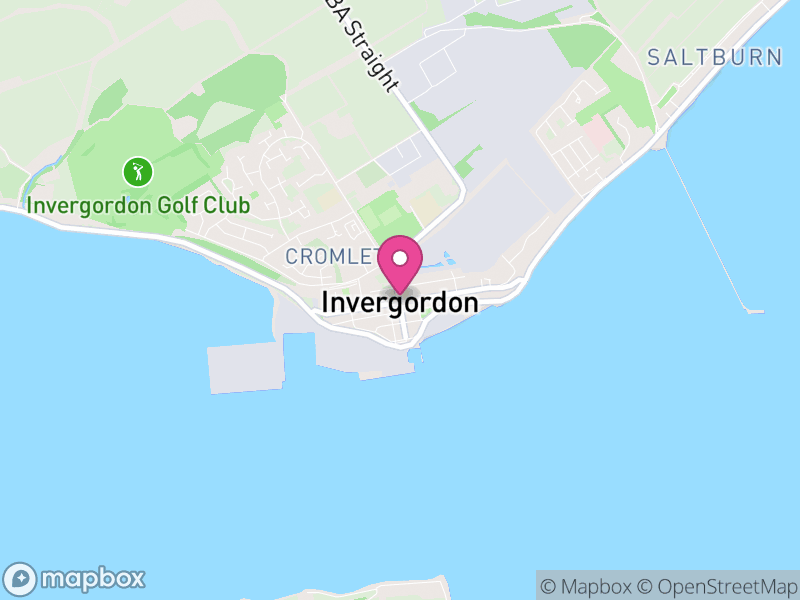 Map of properties for sale in Invergordon