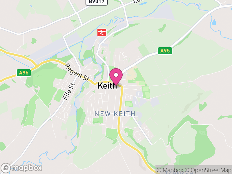 Map of properties for sale in Keith