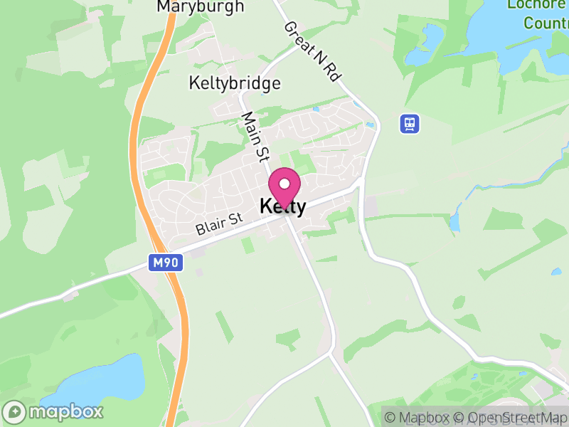 Map of properties for sale in Kelty