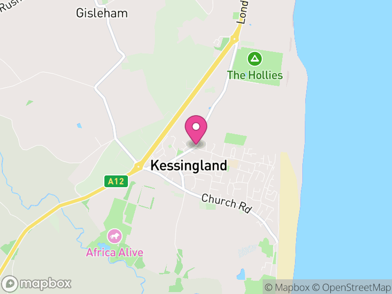 Map of properties for sale in Kessingland