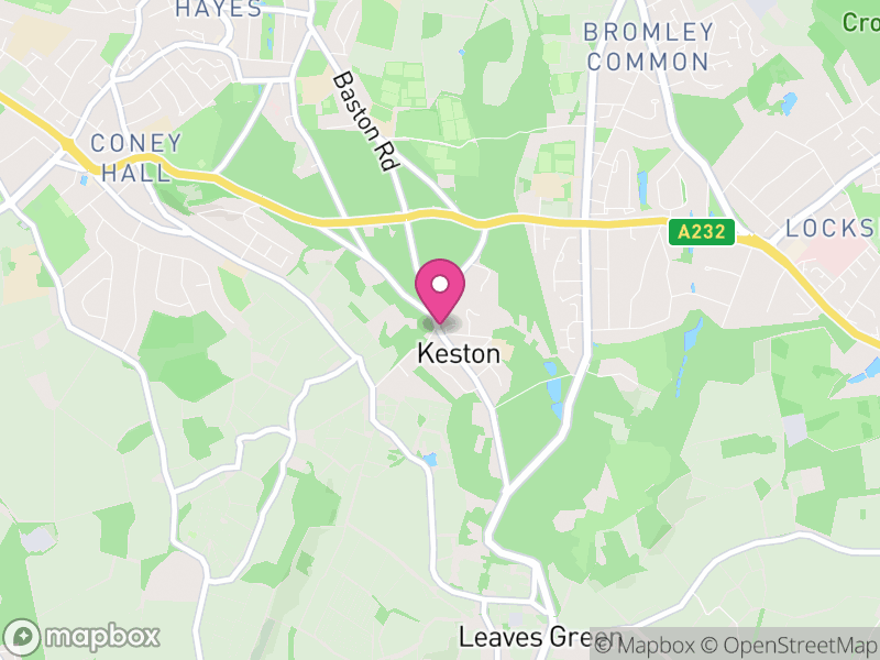 Map of properties for sale in Keston