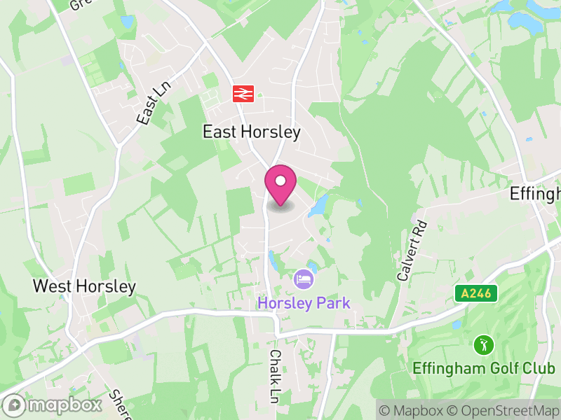 Map of properties for sale in KT24