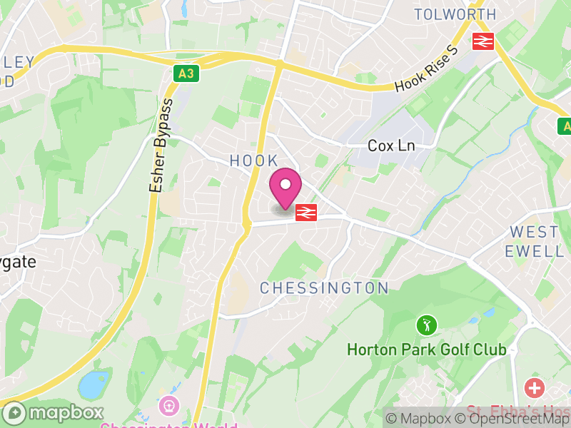 Map of properties for sale in KT9