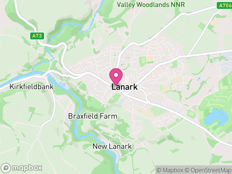 Map of properties for sale in Lanark