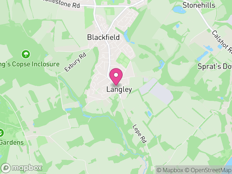 Map of properties for sale in Langley