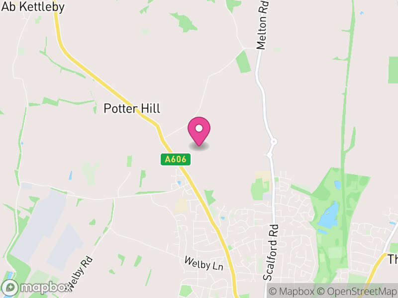 Map of properties for sale in LE14