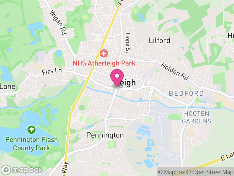 Map of properties for sale in Leigh