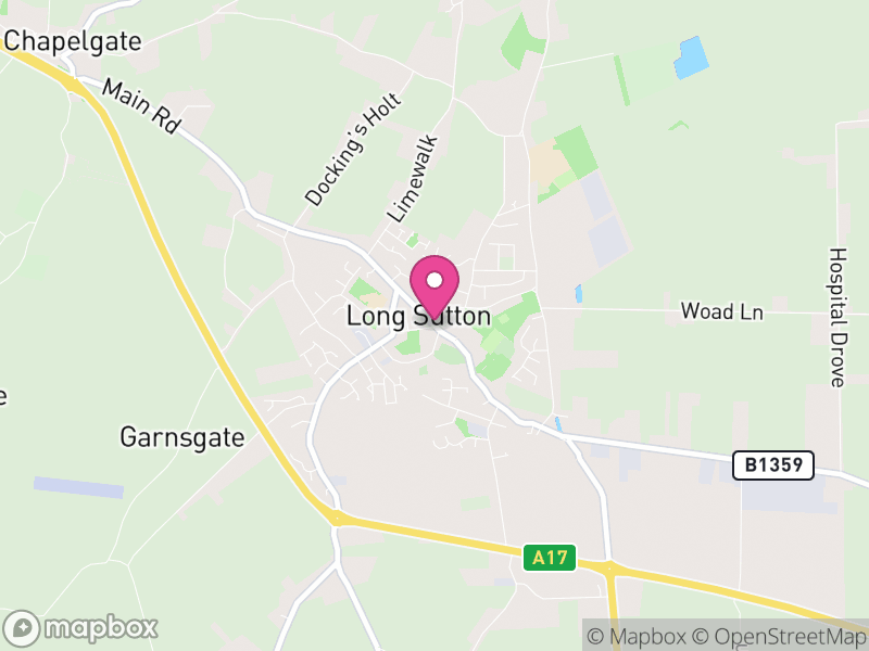 Map of properties for sale in Long Sutton