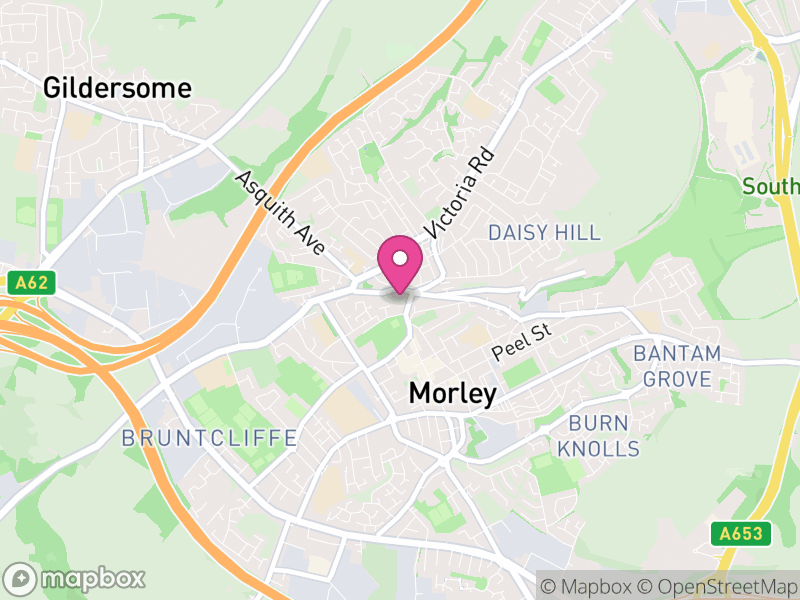 Map of properties for sale in LS27