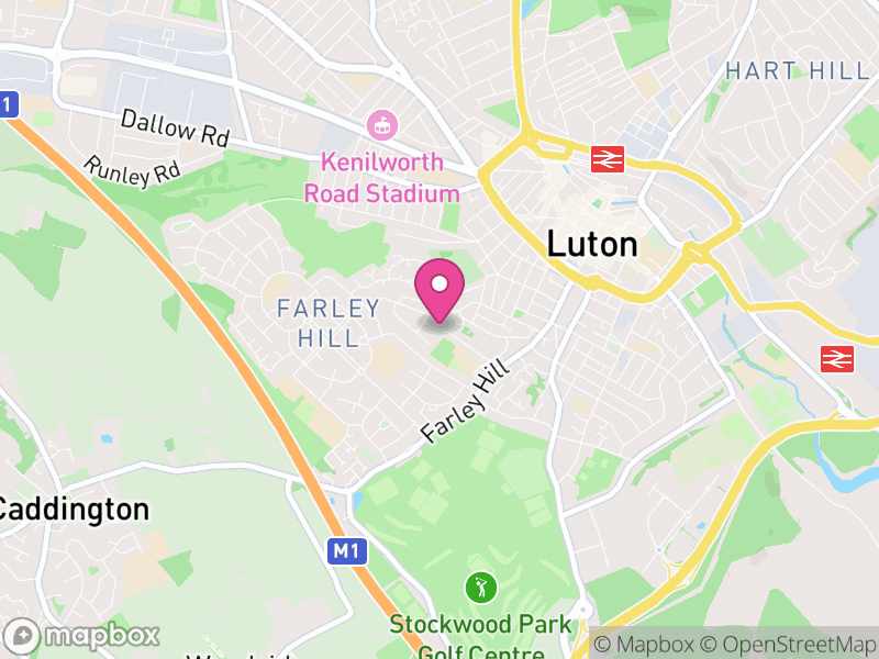 Map of properties for sale in LU1