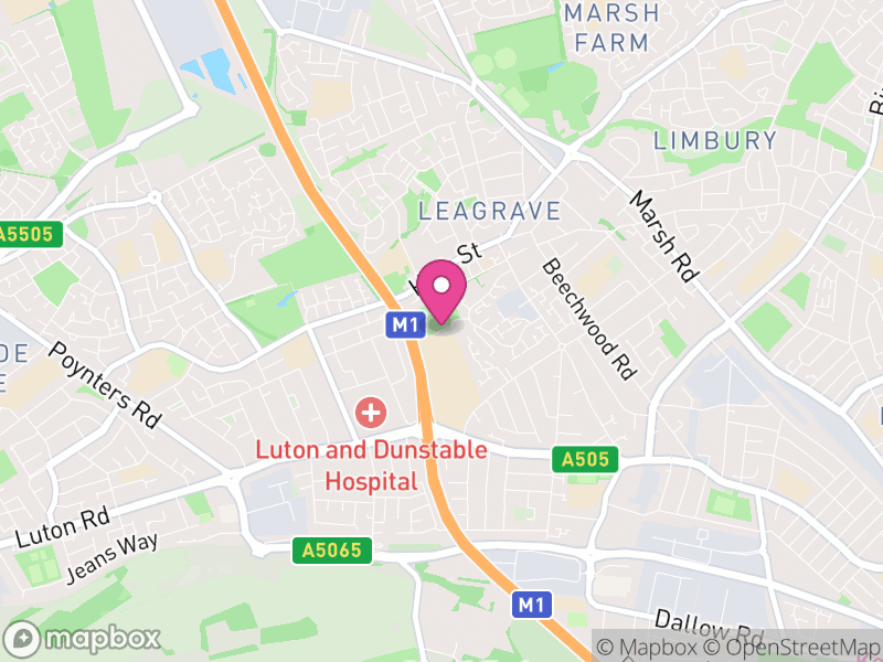 Map of properties for sale in LU4