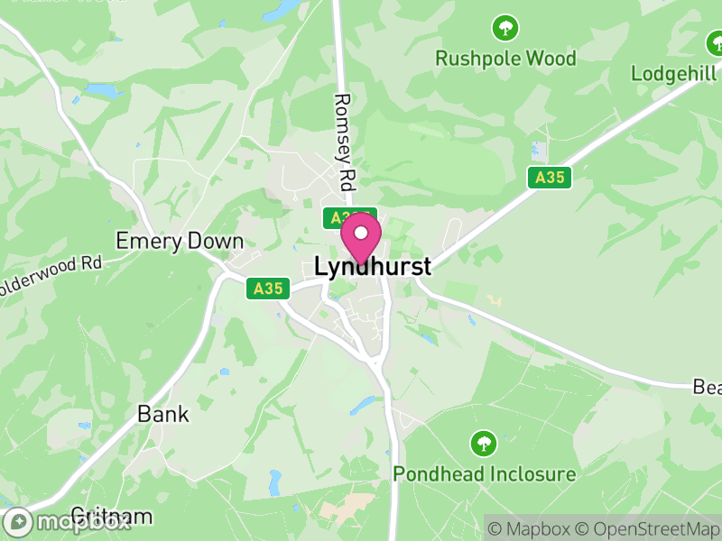 Map of properties for sale in Lyndhurst