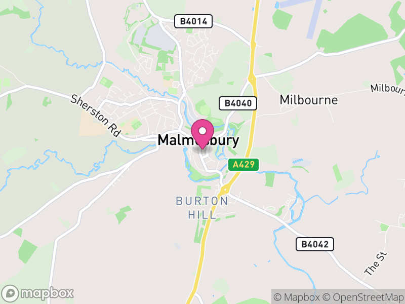 Map of properties for sale in Malmesbury
