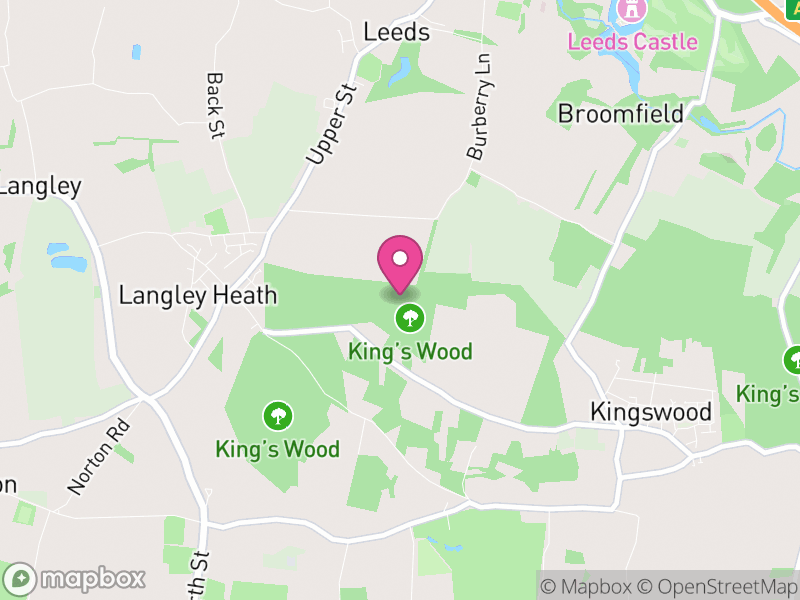 Map of properties for sale in ME17