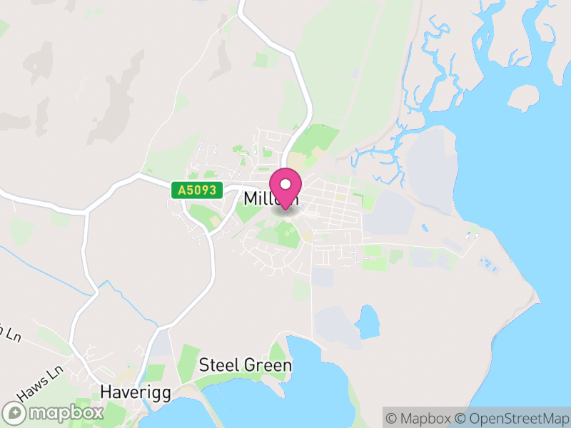 Map of properties for sale in Millom