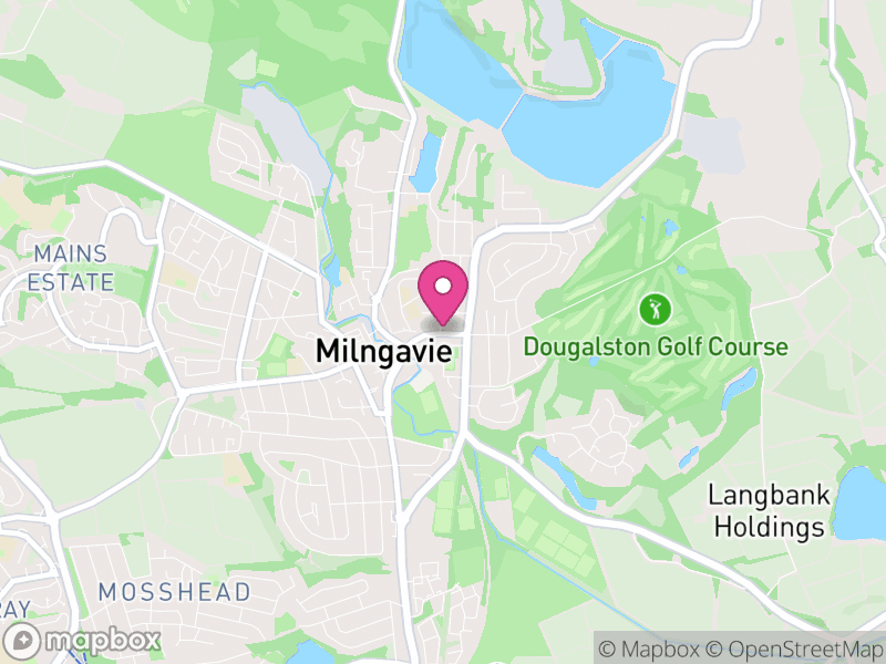 Map of properties for sale in Milngavie