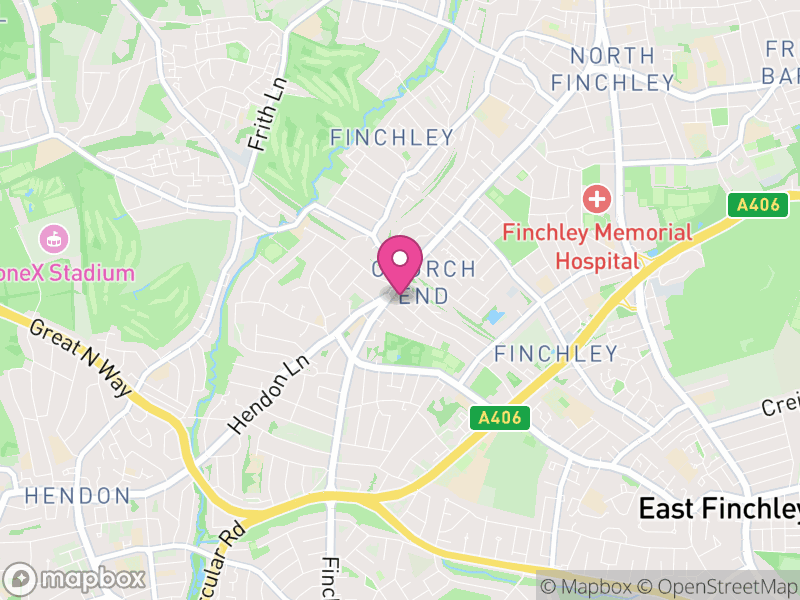 Map of properties for sale in N3