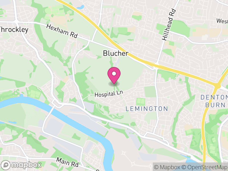 Map of properties for sale in NE15