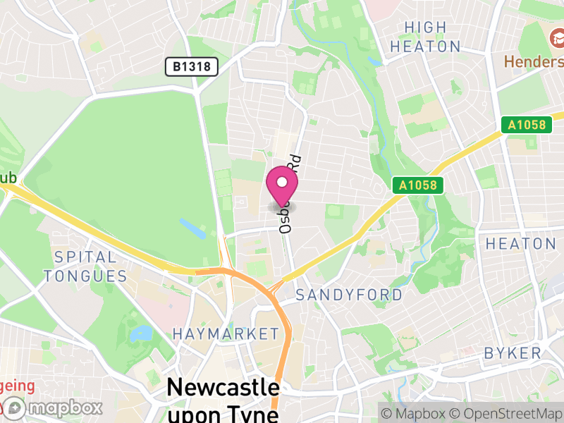 Map of properties for sale in NE2