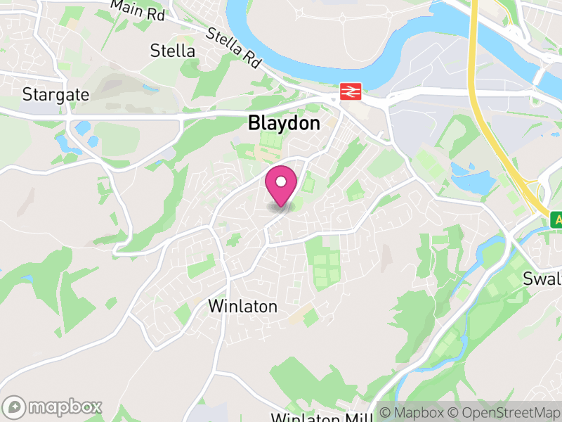 Map of properties for sale in NE21