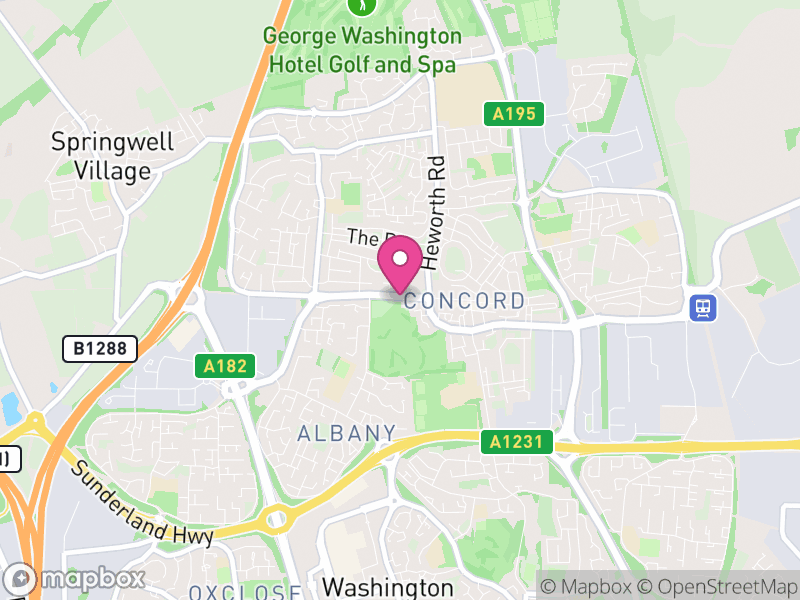 Map of properties for sale in NE37