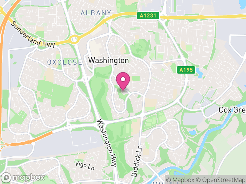 Map of properties for sale in NE38