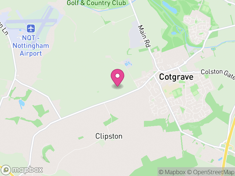 Map of properties for sale in NG12