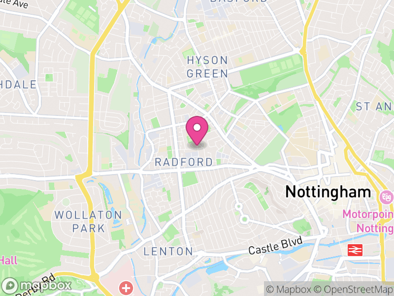 Map of properties for sale in NG7